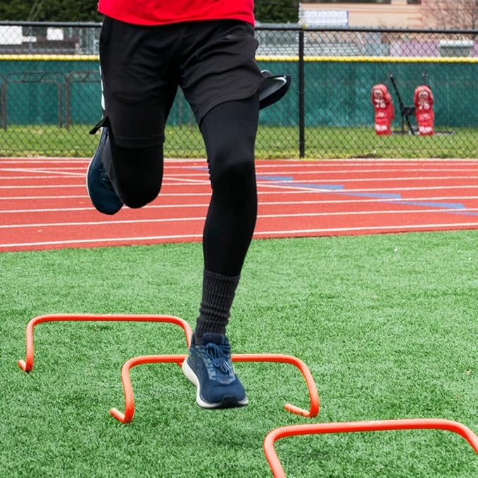 4 Pack Agility Speed Training Hurdles- 6" Detachable Agility Training Hurdles- Sports Practice Equipment for Athletes, Soccer, Basketball