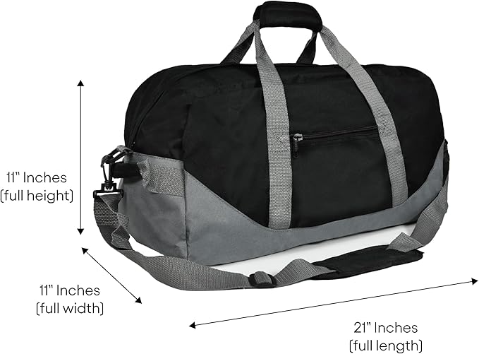 21" Large Duffle Bag with Adjustable Strap