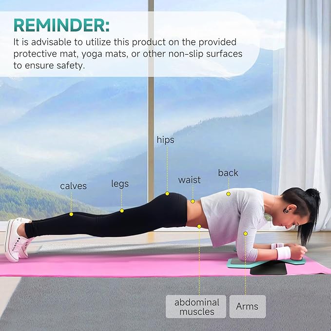 Pure Plank Board - Core Trainer Balance Board for Ab Workout, 360° Tilt & Twist Design, Multi-Functional Handle, Phone Holder & Maze Game, Elbow Pad, Fluorescent Green - Core Strengthening Equipment