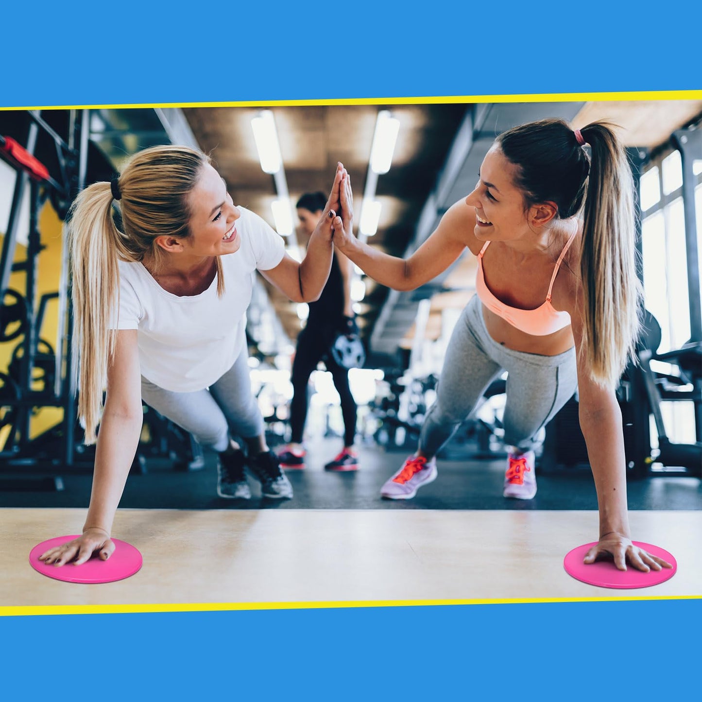 Jenaai 24 Pcs (12 Pairs) Core Sliders Exercise Glider Discs Bulk for Group Training Classes Fitness