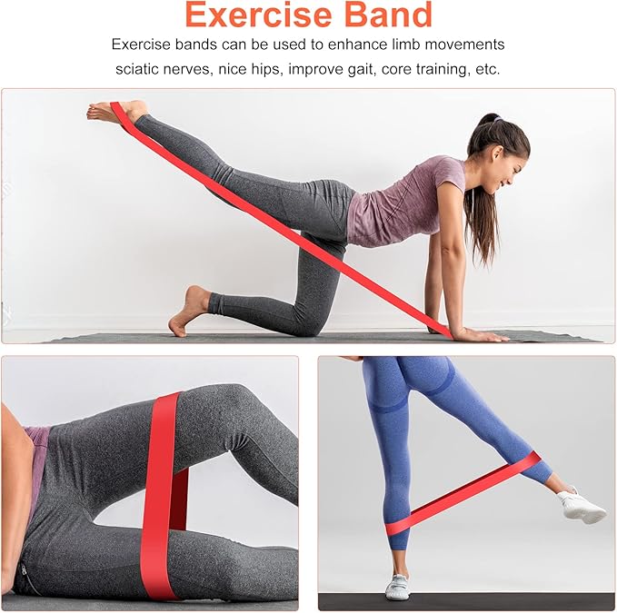 5 in 1 Foam Roller Set Includes Hollow Core Massage Roller, Yoga Stick, Massage Ball, Fitness Stretching Strap, Carrying Bag, Towel, Massage Roller (Orange)