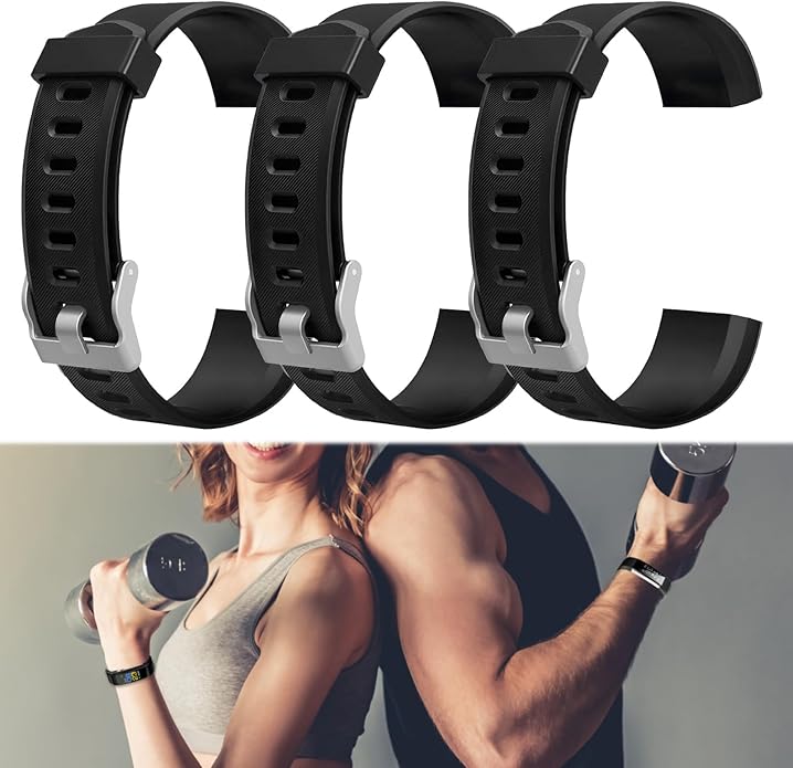 Watch Bands Replacement for ID115plus HR, Very Fit Pro Activity Fitness Tracker Wrist Bands Set, Multicolor Veryfitpro Smart Watch Strap Replacements