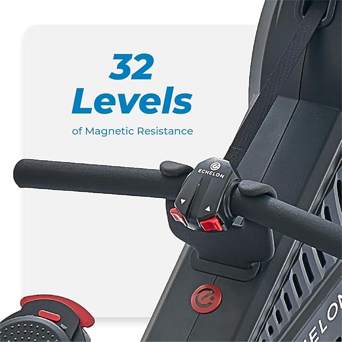 Echelon Row Series ??Foldable Rowing Machine for Full-Body, Low-Impact Workouts with 22??Rotating HD Screen, Built-In Soundbar, Bluetooth Resistance & 30-Day Membership with Live Classes