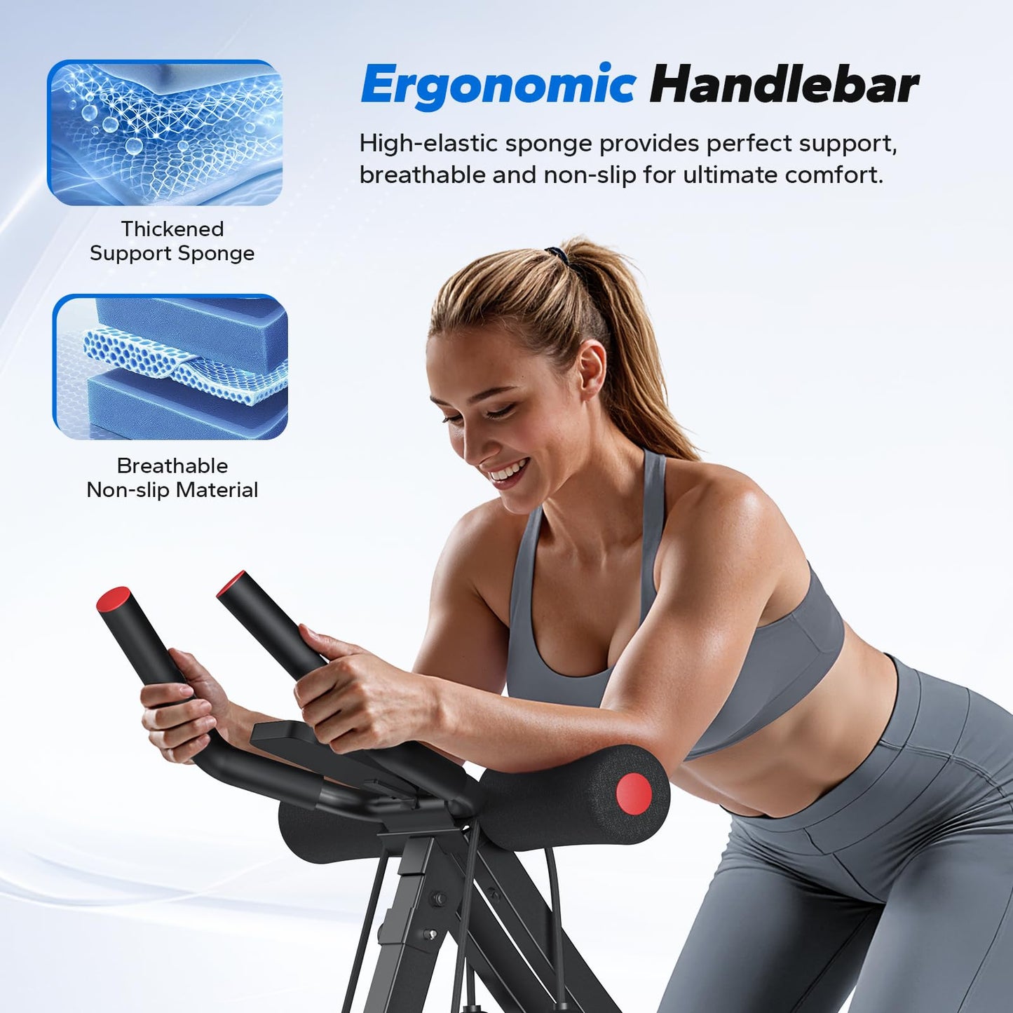 MERACH Ab Machine, Adjustable Dual Track Ab Trainer, Ab Workout Equipment
