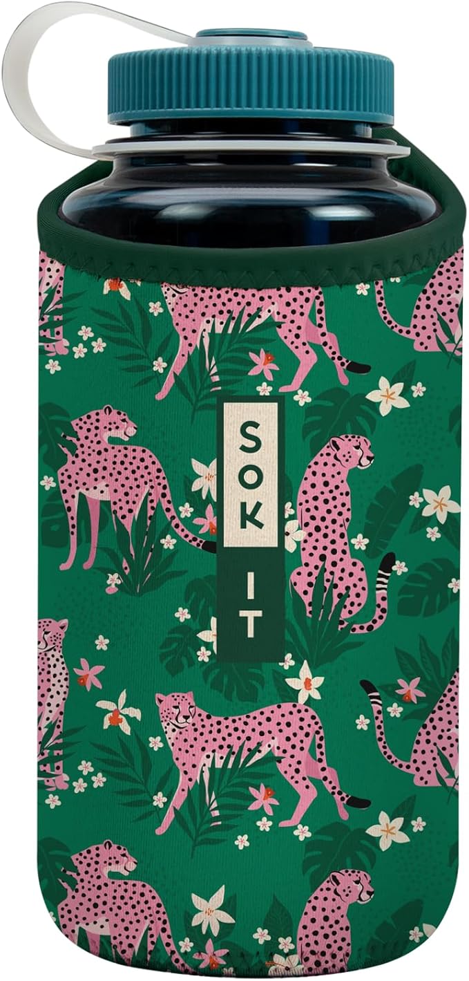 Sok It BotlSok Water Bottle Sleeve Insulated Neoprene Cover (Paradise Prowl, Fits 32oz Nalgene)