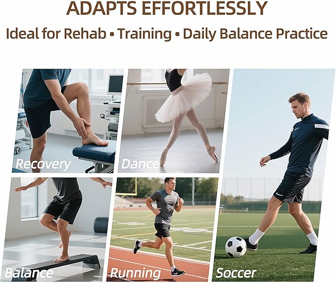 Ankle Strengthener Exerciser for Sprained, Ankle Mobility Balance Board, Single Leg Foot Strengthener Balance Board, Blackboard Foot Trainer, Ankle Strengthening Equipment for Plantar Fasciitis Relief