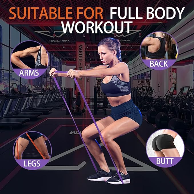 Nexora Resistance Bands Set,Workout Bands,Exercise Bands,Elastic Bands for Exercise,Stretch Bands for Physical Therapy,Strength Bands,Pull Up Assistance Bands, Heavy Duty Resistance Bands