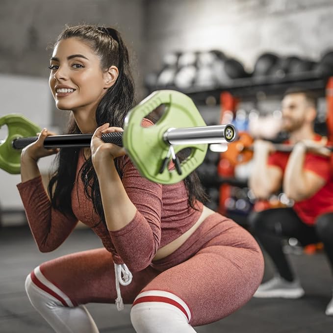 POWER GUIDANCE Chrome Olympic Barbell Bar, 2 Inch Weight Bar for lifting, Hip Thrusts,Universal Strength Training Bars 4ft/5ft/6ft