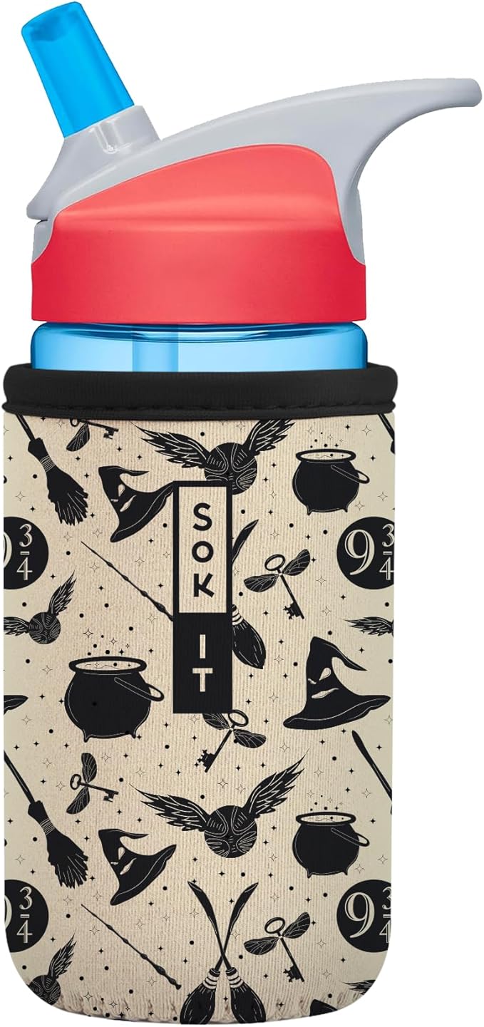Sok It BotlSok Water Bottle Sleeve Insulated Neoprene Cover (Wizard's Walk, Fits 12oz CamelBak or Nalgene)