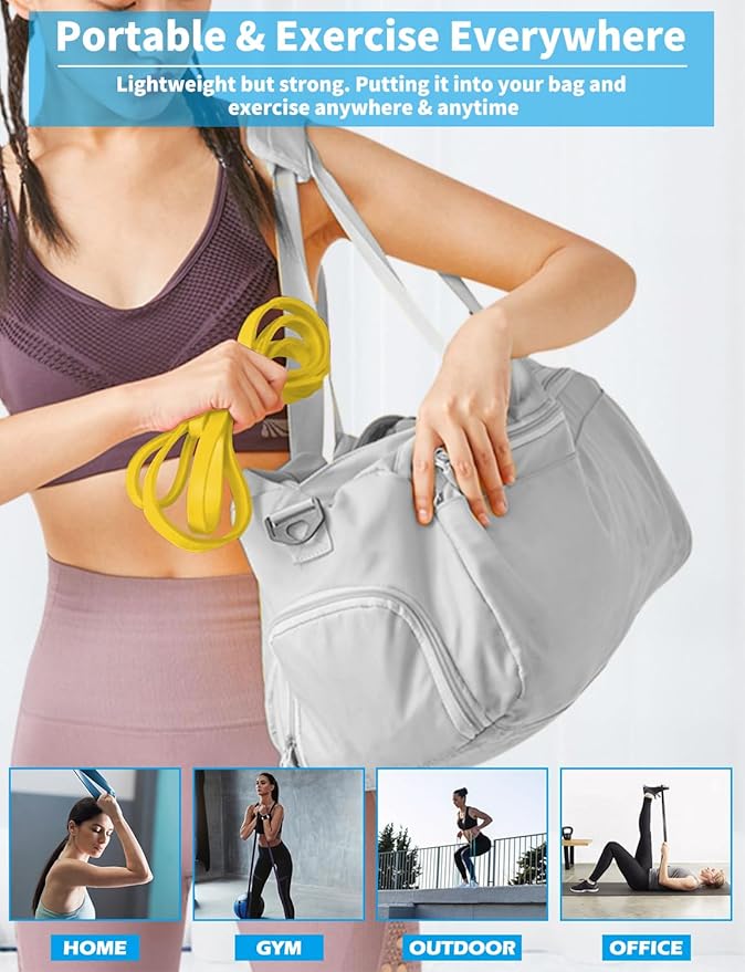 Pull Up Bands, Resistance Bands, Pull Up Assistance Bands Set for Men & Women, Exercise Workout Bands for Working Out, Body Stretching, Physical Therapy, Muscle Training