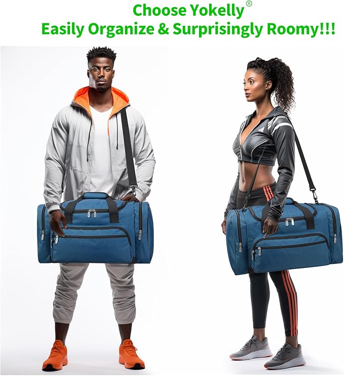 Sports Duffel Bag 20 inch for Travel Gym - Royal Blue