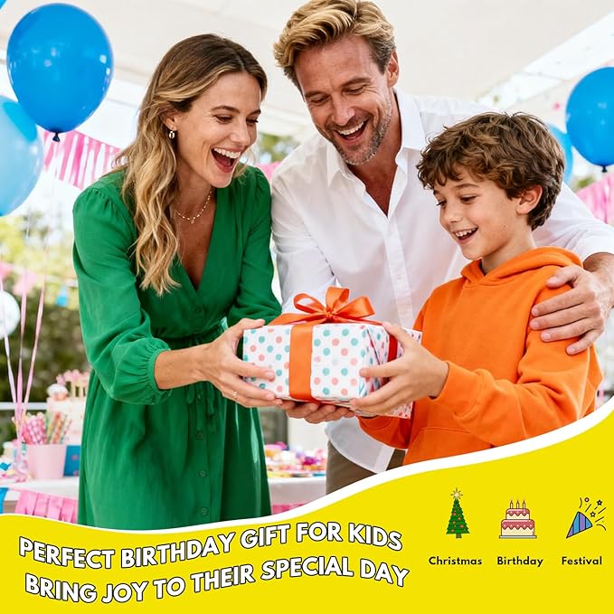 4-in-1 Outdoor Kids Party Games Set – Includes Hole Tarp Ball Game, Egg Spoon Race Game, 3 Legged Race Bands & Tail Tag Belts – Fun Team Building Backyard Carnival Birthday Games for Ages 5-12