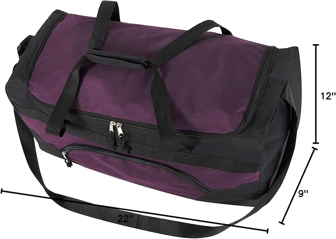 40 Liter, 22 Inch Reflective Duffle Bag with Shoulder Strap for Men, Women, Travel