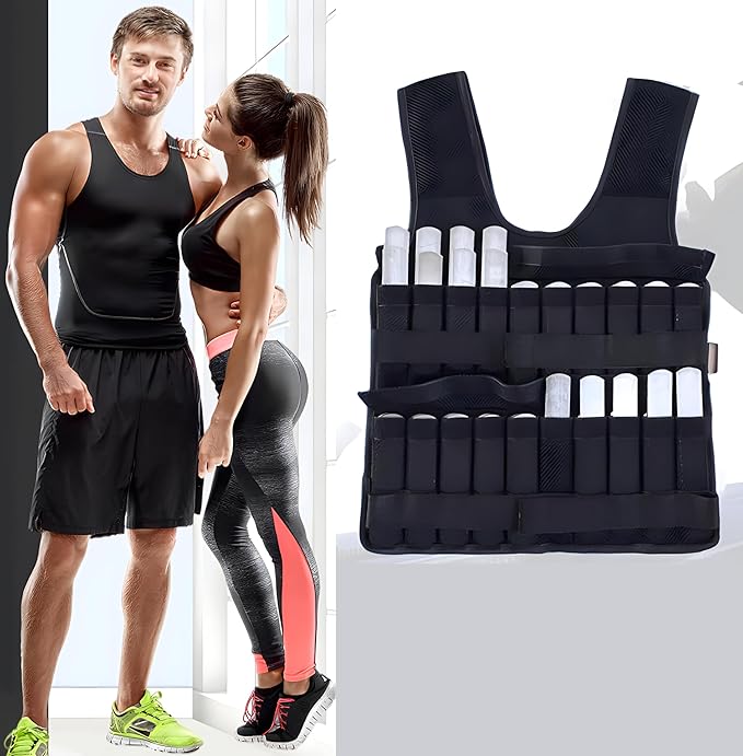 Weight Vest Plates, Adjustable Steel Weighted Plates For Vest, Round Head Strength Training Plates Workout Equipment For Weight Training, Running, Jogging, Cardio - For Men & Women