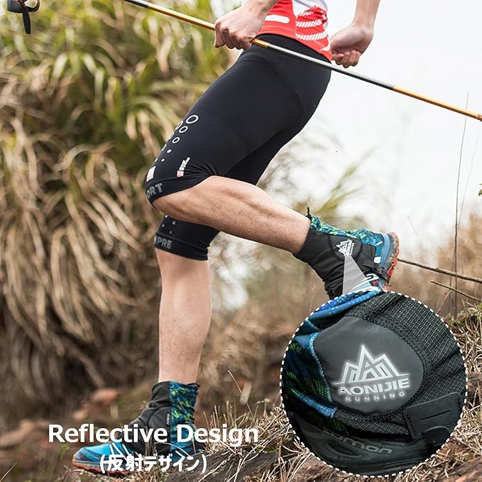 Azarxis Trail Gaiters Low Ankle Gators Shoes Boots Cover Breathable & Sand Protection for Men Women Running Triathlon Marathon Cycling Hiking Long Distance Backpacking Ourdoor Sports