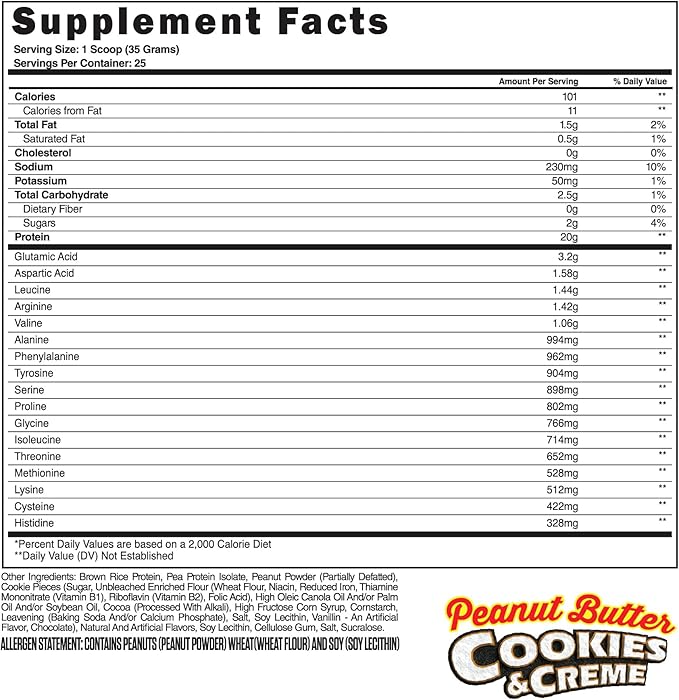 Steel Supplements Veg-PRO | Vegan Protein Powder, Peanut Butter Cookies & Creme | 25 Servings (1.93lbs) | Vegan Protein Powder with BCAA Amino Acid | Non Dairy | Low Carb Formula