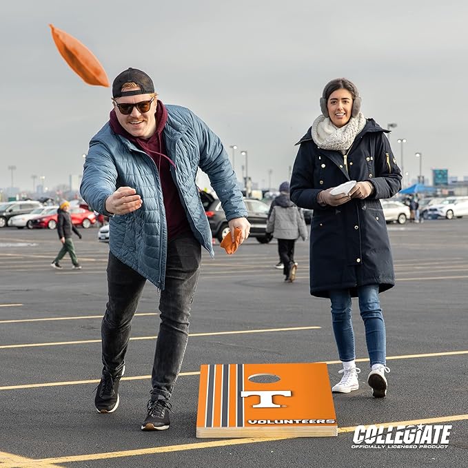 2' x 3' Solid Wood Cornhole Set with Direct Print HD Team Graphics – Great Gift for Any NCAA Fan! Bean Bag Toss Family Outdoor Games