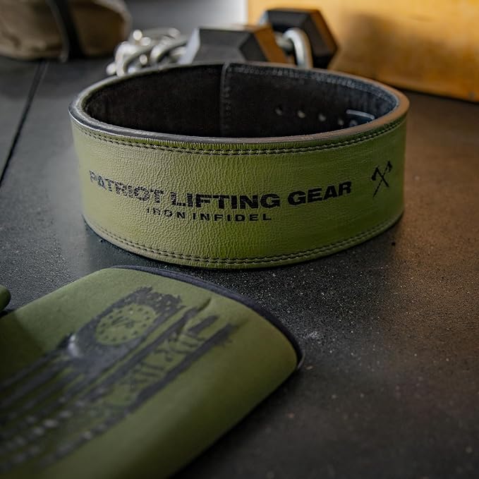 Weight Lifting Belt - Lever Gym Belt for Weightlifting, 10mm Leather Weight Belt for Men - 4 Inches Wide for Support & Stability for Workouts, Powerlifting, Bodybuilding, Fitness & Crossfit