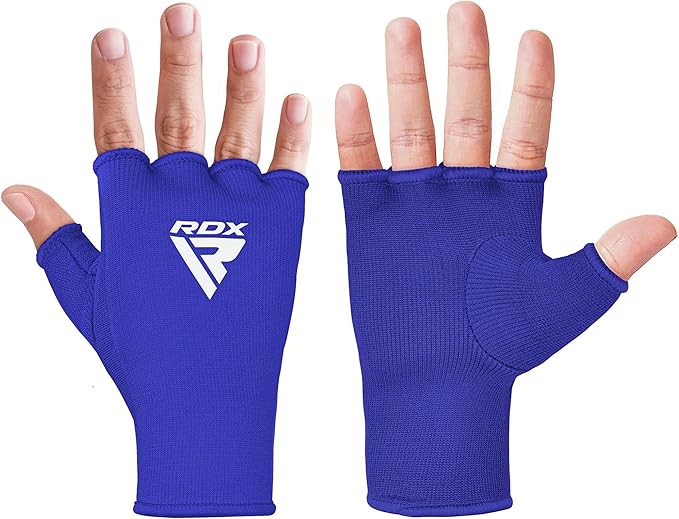 RDX Boxing Hand Wraps Inner Gloves Men Women, Half Finger Elasticated Bandages, Under Mitts Fist Protection, Muay Thai, Kickboxing, MMA, Martial Arts Speed Bag Punching Training