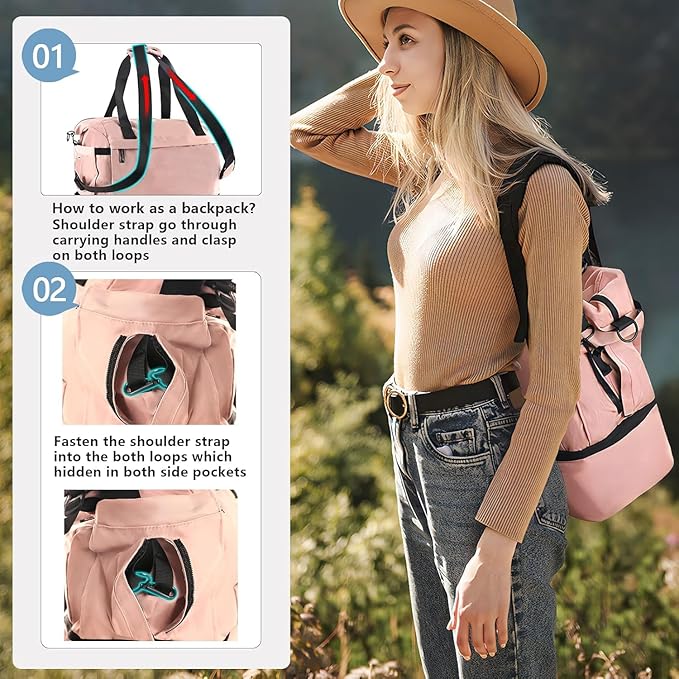 Gym Bag for Men Women, Tactical Travel Duffel bag with Removable Dividers & Shoe Compartment, Weekender Carry on Bag with Toiletry Bag, Overnight Range Bag for Workout Soccer Yoga Gym