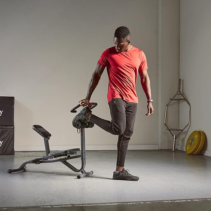 Sunny Health & Fitness Full Body Traction & Stretch Decompression Bench/Table Machine for Lumbar Stretching, Lower Back Pain Relief, Improved Posture Correction, Rehab, Spinal Compression, Flexibility