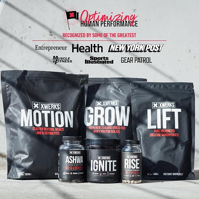 Xwerks Grow 100% New Zealand Grass Fed Whey Protein, 23g Pure Isolate Protein Powder Per Serving, All Natural Paleo and Keto Friendly, Soy Free Gluten Free Easy to Digest, Peanut Butter, 30 Servings