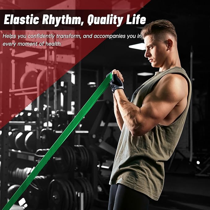 Pull Up Assistance Bands, 5-Level Resistance Bands for Working Out, Pull Up Bands for Men & Women, Exercise Bands for Full-Body Training, Fitness, Physical Therapy, Stretch Workout Bands at Home, Gym