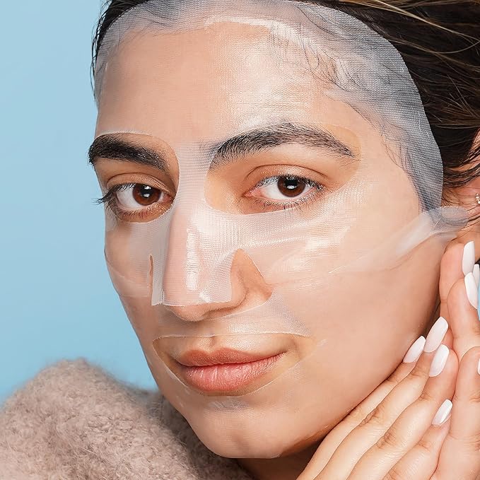 Clinical Resolution Peptide Aqua Gel Mask Instant Hydration, Soothing, Cooling Post-Treatment & Microneedling Relief, 10 Single-Use Masks (2 Boxes, 5 per Box)