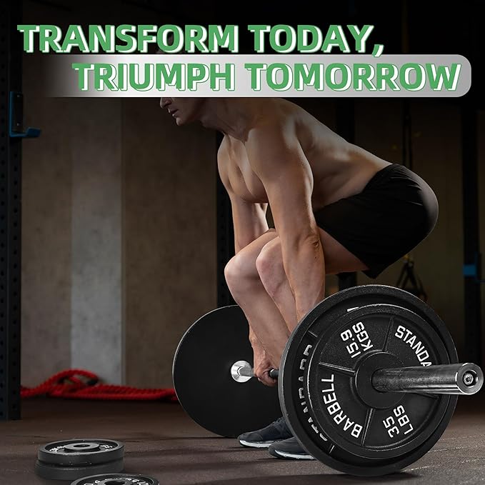 Olympic Cast Iron 2-Inch Weight Plate for Strength Training & Weightlifting, Home Gym, Multiple Weights Available