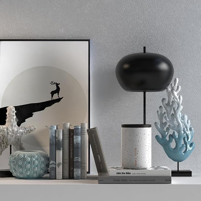 14OZ Lavender Scented Candle - Aromatherapy Candles with Lid - Soy Candles for Home Scented - Ceramic Jar Candles Decorated with Gold Dust for Bedroom Kitchen Home Decor, Housewarming Party