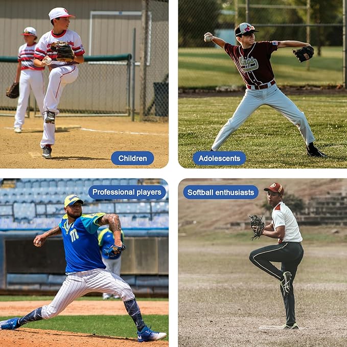 10x3 FT Softball Pitching Mat with Mound, Anti-Fade Softball Practice Turf Mat Indoor Outdoor Pitching Training Matt with Anti-Slip Bottom