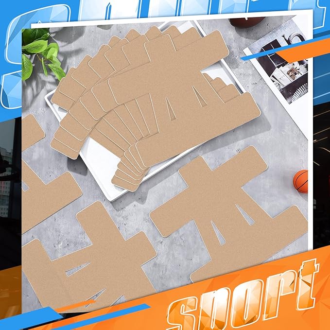 20 Count Kinesiology Tape for Shoulder Pain Relief Pre Cut Sports Waterproof Breathable Enhance Elastic Kinesiology Athletic Tape for Shoulder Support and Muscle Baseball Sports(Beige)