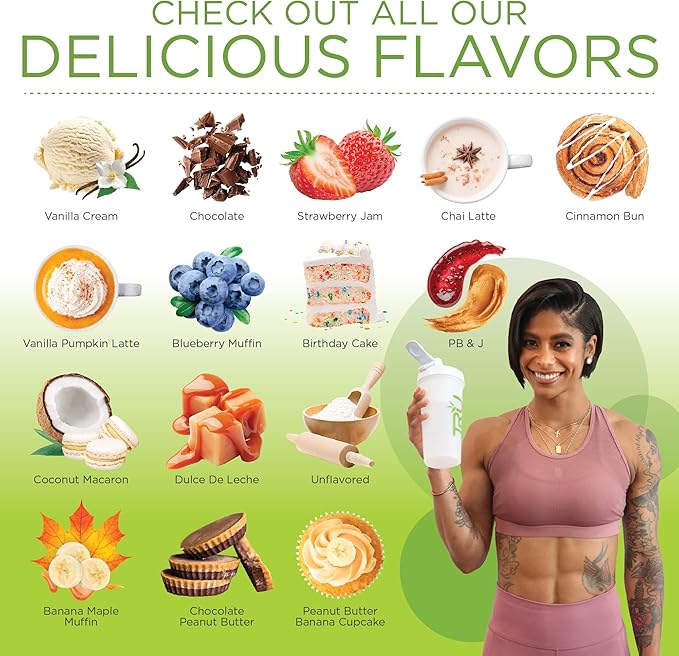 TRU Supplements Plant Based Protein Powder, BCAA, EAA, 20g Vegan Brown Rice & Pea Protein, 100 Calories, 27 Vitamins, No Artificial Flavors 25 Servings (Coconut Macaron)