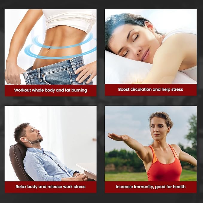 EILISON FitMaxx 3D XL Vibration Plate Exercise Machine - Whole Body Workout Vibration Platform w/Loop Bands - Lymphatic Drainage Machine for Weight Loss, Shaping, Wellness, Recovery