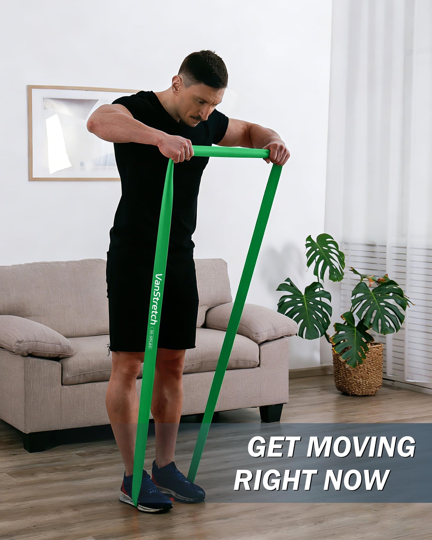 VanStretch Resistance Bands for Working Out,5-Level Elastic Exercise Bands
