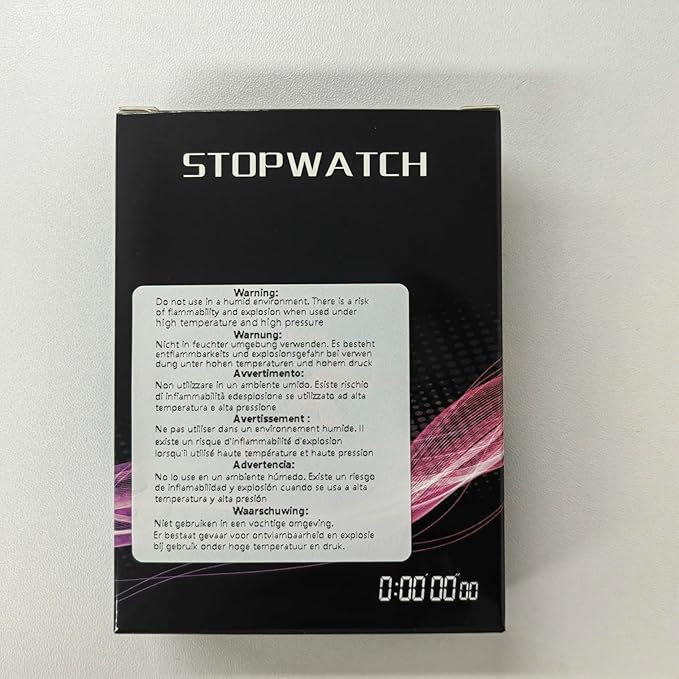 Stopwatch Timer with Countdown, Simple Operation Digital Stop Watch for Sports, Countdown-Alarm Button-Sound, AAA Battery Included (Yellow)