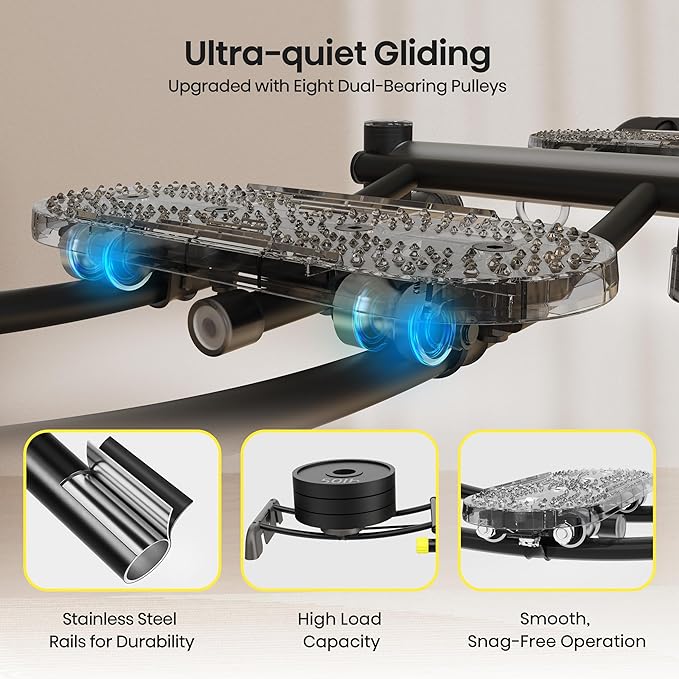 Ski Trainer, Simulated Ski Machine, Adjustable Resistance Bands Machine Exercise Equipment for Leg Pelvic Floor Muscle Workout, Fun Cardio Fitness Equipment for Home Full Body Workout