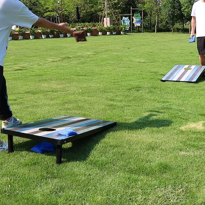 2’x3’ Cornhole Boards Set, Cornhole Outdoor Game Set - Corn Hole Toss Boards Set with 8 Cornhole Bags and 2 Cornhole Boards, Cornhole Sets for Adults Lawn Outside Backyard Games