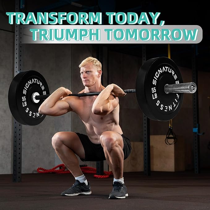 Olympic Bumper Plates Set, 2" Weight Plates for Strength Training & Weightlifting, Paris or Set or Set with Barbell, Multiple Options