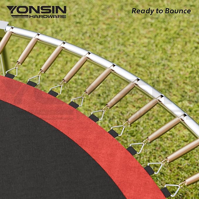 Trampoline Springs Heavy Duty with Swivel & Straight Hooks, Stainless Steel Trampoline Accessories Ideal Spring Replacement, Includes T-Hook Tool