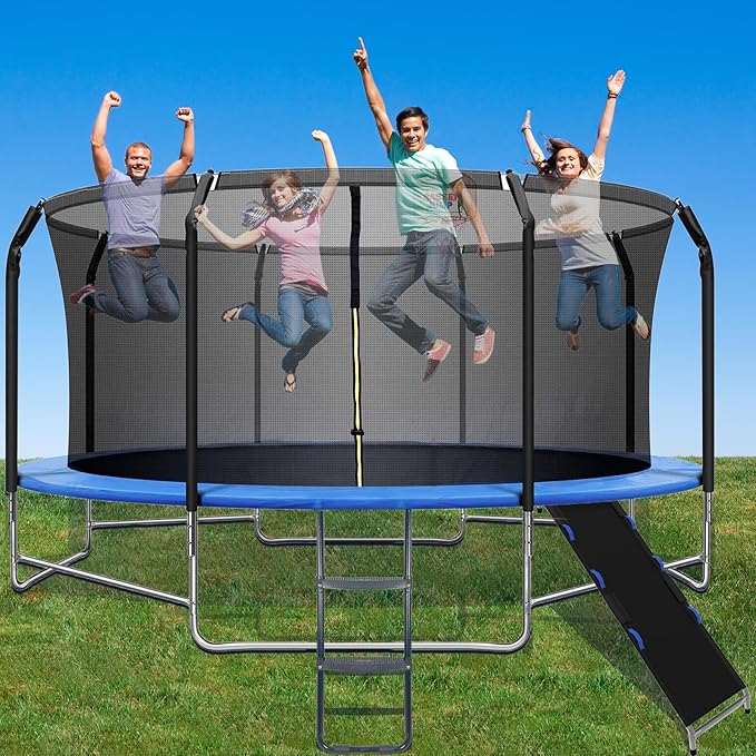 Trampoline Ladder Slide Kit, Trampoline Accessories Includes Slide and Ladder for Children to Climb and Slip Down