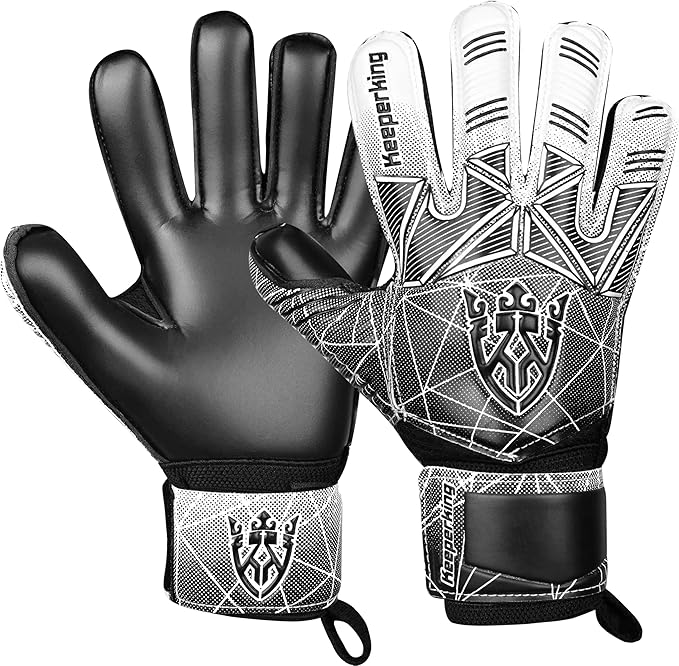 Soccer Goalie Goalkeeper Gloves for Kids Boys Youth & Adult,Latex Strong Grip Palms with Removable Finger Spines Protection Children Football Gloves for Training/Match(Sizes 5-10,6 Styles)