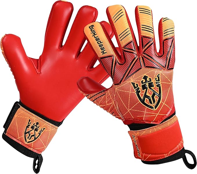 Soccer Goalie Goalkeeper Gloves for Kids Boys Youth & Adult,Latex Strong Grip Palms with Removable Finger Spines Protection Children Football Gloves for Training/Match(Sizes 5-10,6 Styles)