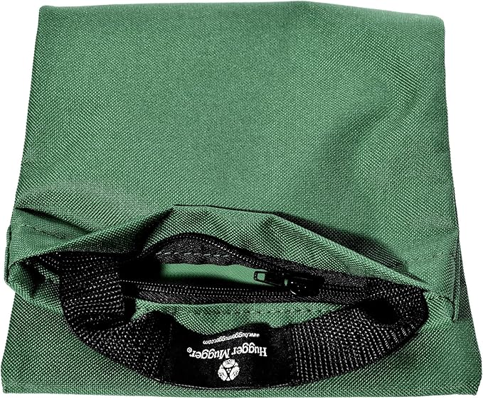 Hugger Mugger Unfilled 10lb Yoga Sandbag - Adds Weight to Your Poses, Zipper Cover, Sturdy Handle, Durable Material, Not Filled with Sand