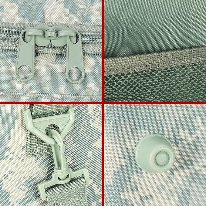 Tactical Travel Duffle Bag with Shoes Compartment Weekender Bags Carry On Overnight Bag For Men and Women Gym Sports Tote Pocket