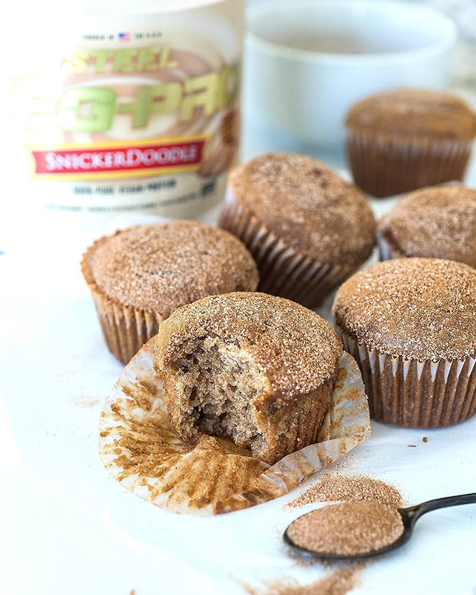 Steel Supplements Veg-PRO | Vegan Protein Powder, Snickerdoodle | 25 Servings (1.65lbs) | Protein Powder with BCAA Amino Acid | Gluten Free | Non Dairy | Low Carb Formula