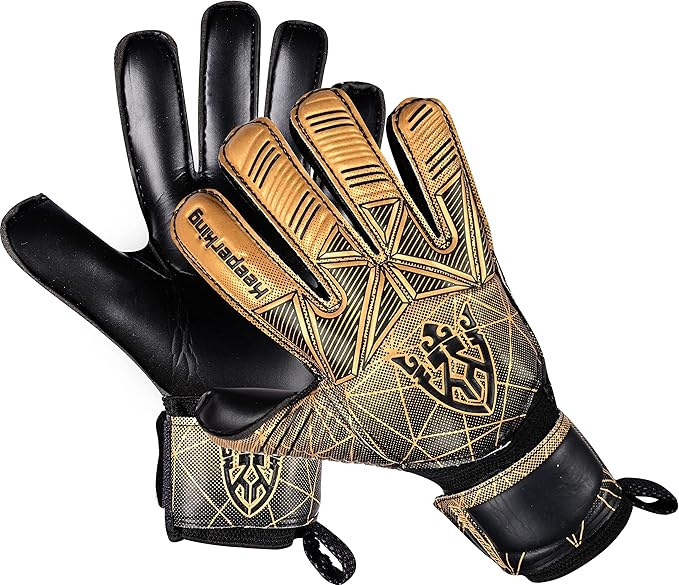 Soccer Goalie Goalkeeper Gloves for Kids Boys Youth & Adult,Latex Strong Grip Palms with Removable Finger Spines Protection Children Football Gloves for Training/Match(Sizes 5-10,6 Styles)