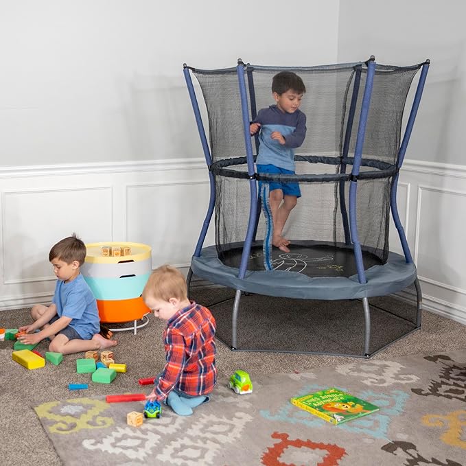 Skywalker Trampolines Mini Trampoline with Enclosure Net