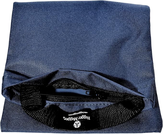 Hugger Mugger Unfilled 10lb Yoga Sandbag - Adds Weight to Your Poses, Zipper Cover, Sturdy Handle, Durable Material, Not Filled with Sand