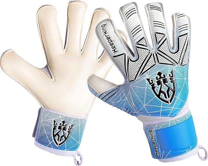 Soccer Goalie Goalkeeper Gloves for Kids Boys Youth & Adult,Latex Strong Grip Palms with Removable Finger Spines Protection Children Football Gloves for Training/Match(Sizes 5-10,6 Styles)